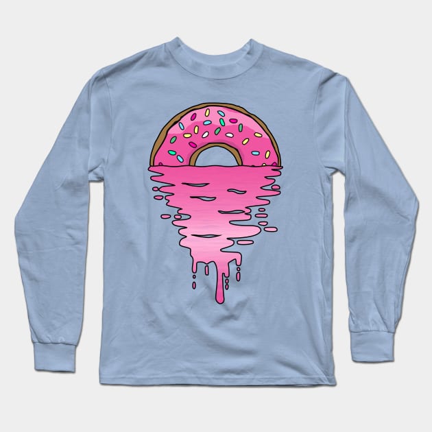 Donut Sunset Long Sleeve T-Shirt by Nerd_art